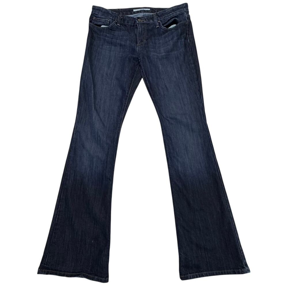 Joe's Women's Rocker Dark Blue Denim Bootcut Flare Jeans Size 31 Nico Wash